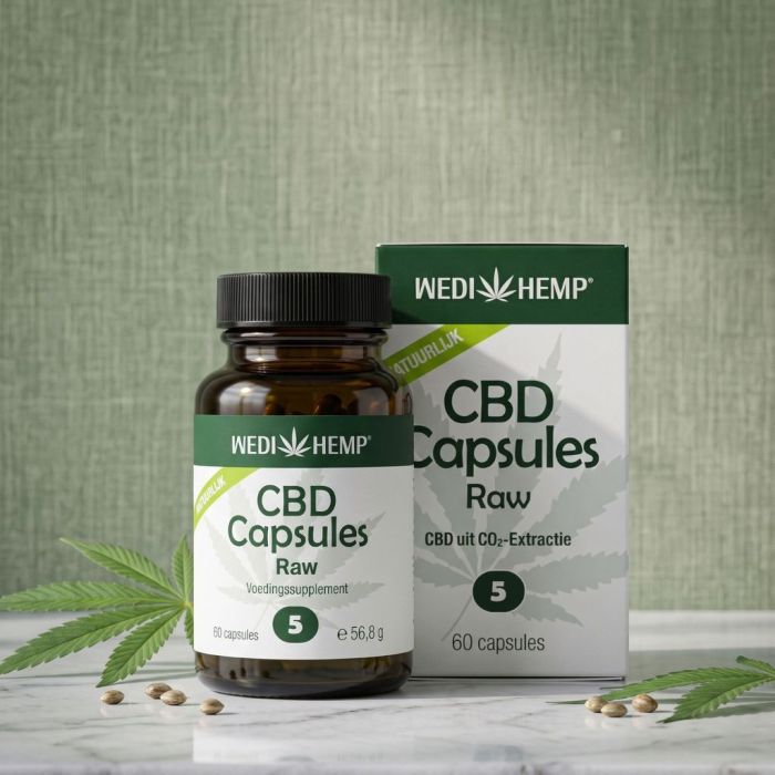 CBD Kapseln Raw (Wedihemp) 5% 27mg 60 caps main product photo