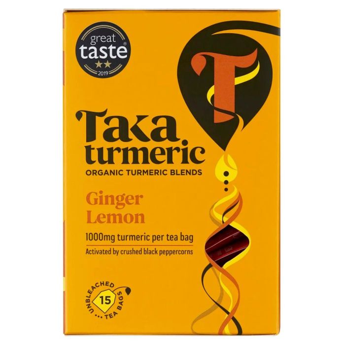 Kurkuma Tee Golden Ginger (Taka Turmeric) 15 Beutel main product photo