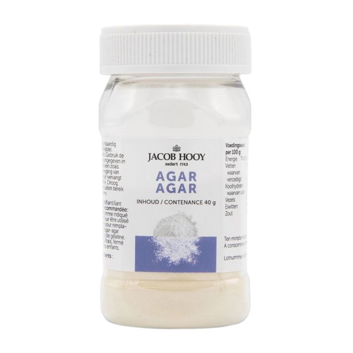 Agar Agar Pulver (Jacob Hooy) 40 Gramm main product photo