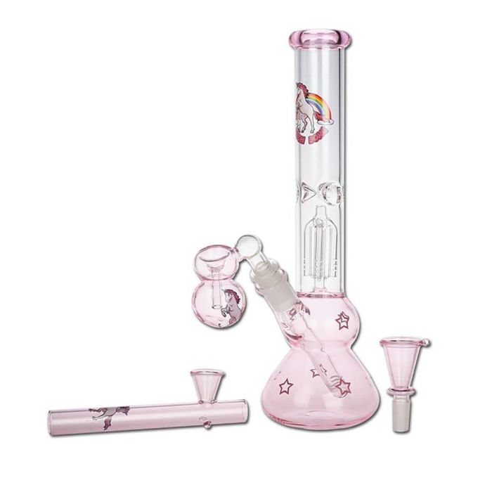 Glas-Perkolator-Eisbong | Einhorn (Black Leaf) main product photo