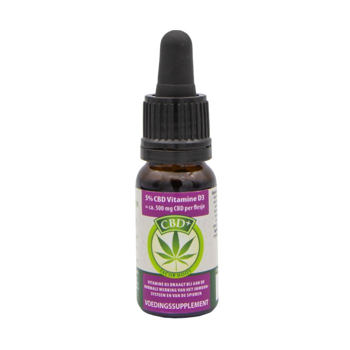 CBD Öl+ mit Vitamin D3 (Jacob Hooy) 5% 10 ml main product photo