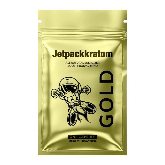 Kratom Kapseln Gold (Jetpackkratom) 80 mg main product photo