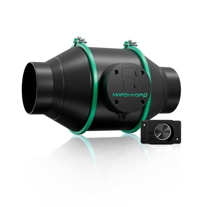 Mars Hydro 4” 10cm Inline-Rohrventilator| Speed Controller main product photo