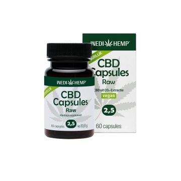CBD Kapseln Raw (Wedihemp) 2,5% 13,5 mg 60 caps