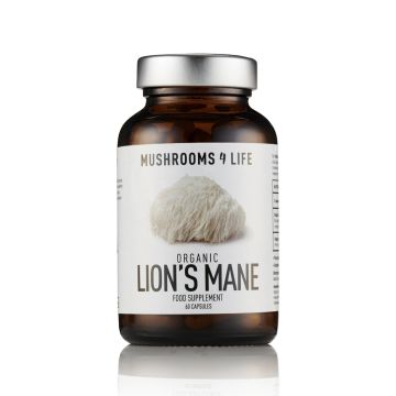 Igel-Stachelbart | Lion’s Mane Bio (Mushrooms4Life) 60 Kapseln