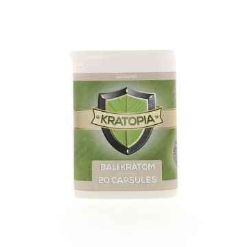 Kratom Kapseln Bali (Kratopia) 20 stück