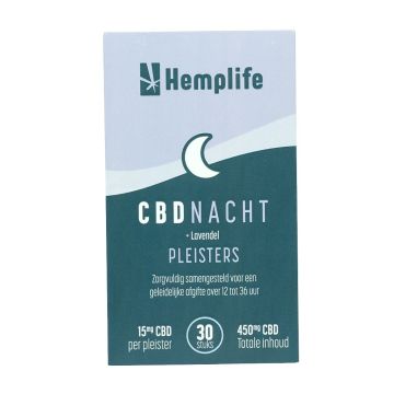 CBD Nachtpflaster 15 mg (Hemplife) 30 Stück