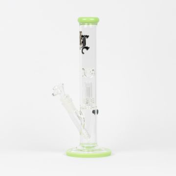 Glas Ice Bong | Cylinder (Black Leaf)