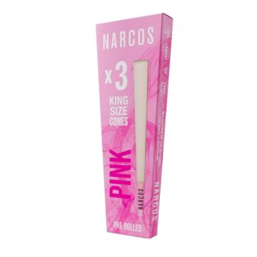 King Size Cones rosa (Narcos) 3 Stück