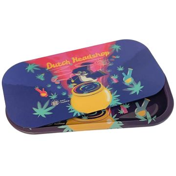 Rolling Tray mit magnetischem 3D-Deckel (Dutch-Headshop) 20,5 x 10,5 cm