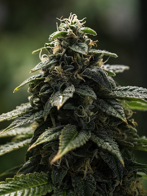 Cannabispflanze in Blüte